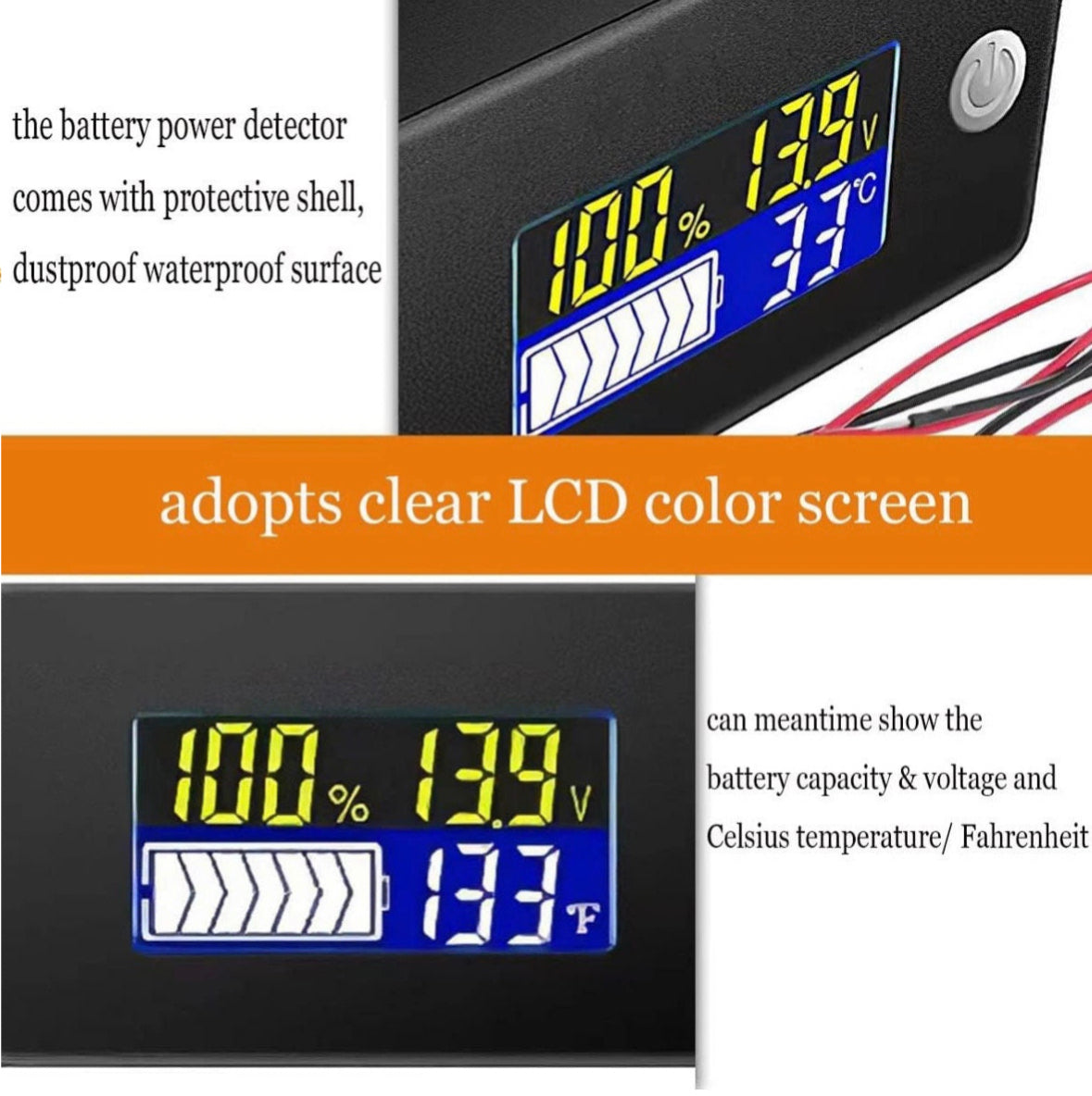 Razor Crazy Cart Battery Meter Voltage Meter Temperature Meter Mount