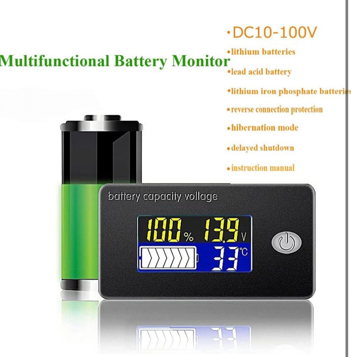 Razor Crazy Cart Battery Meter Voltage Meter Temperature Meter Mount