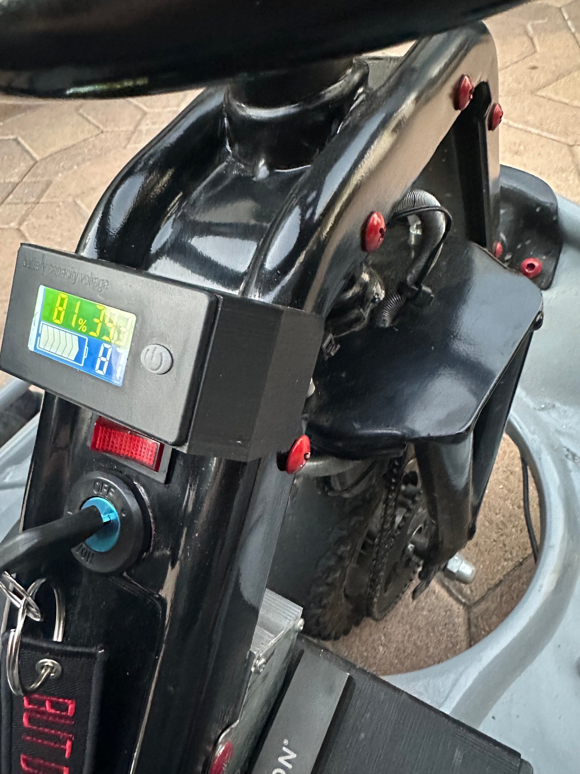 Meter Cart Razor Crazy Cart Battery Meter Voltage Meter Temperature Meter Mount ...